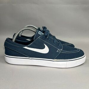 Nike SB Zoom Men's Size 8 Stefan Janoski Blue Canvas Skate‎ Shoes